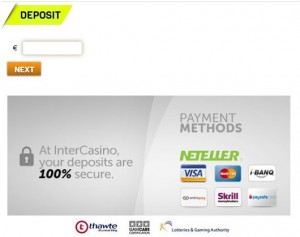 online casino deposit