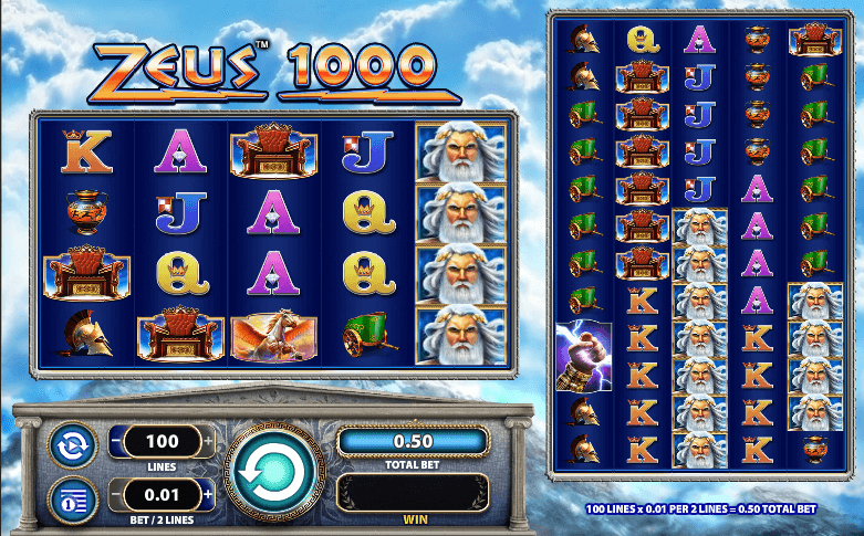 zeus 1000 slot screenshot