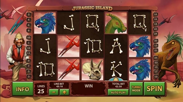 jurassic island slot screenshot big