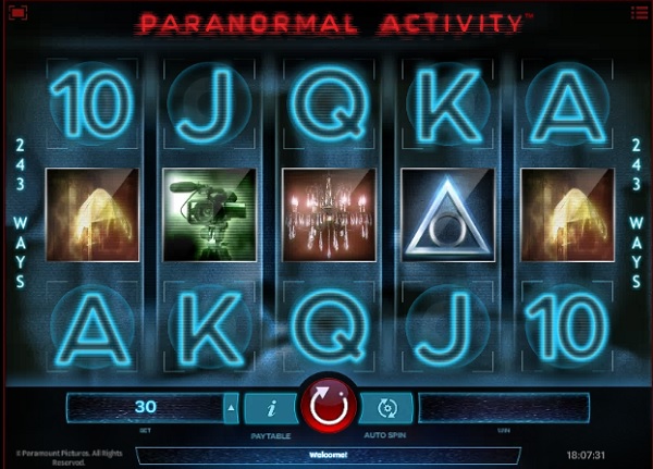 paranormal activity slot screenshot big